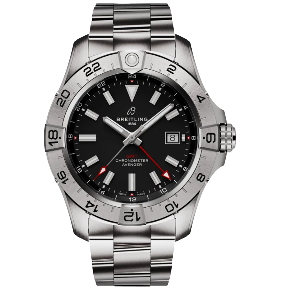 Breitling A32320101B1A1 Avenger Automatic GMT 44 svart 