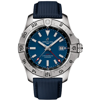 Breitling A32320101C1X1 Avenger Automatic GMT 44 blå 