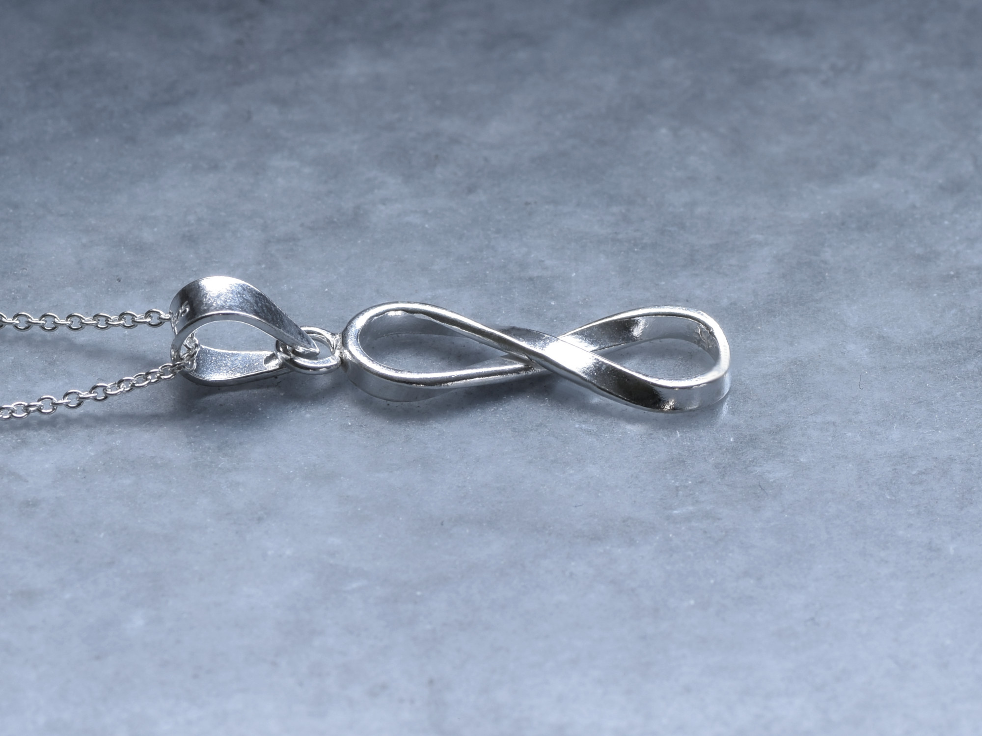 Infinity Halsband i Äkta 925 Silver, Evighetssymbol Hänge, Kärlek Accessoar, Evighetstecken Smycke - 3