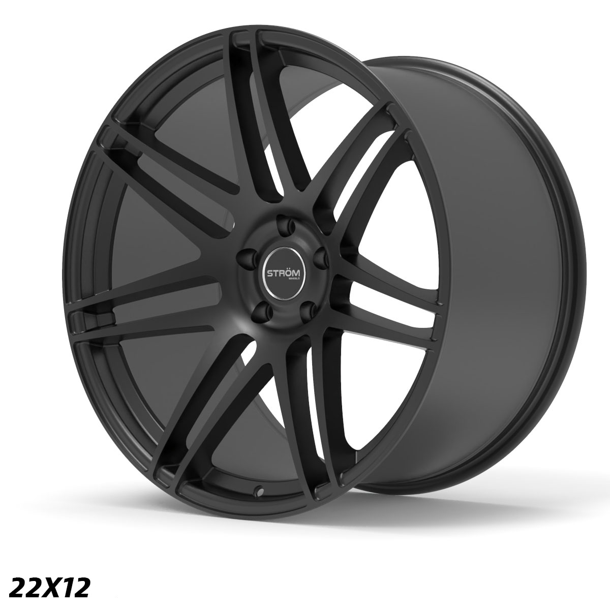 22" Ström STR3 Satin black 5x120 - 2