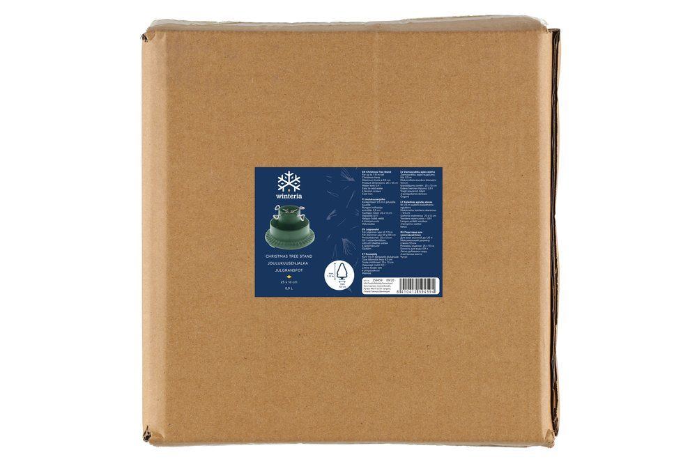 Julgransfot gjutjärn svart 25 cm - 3