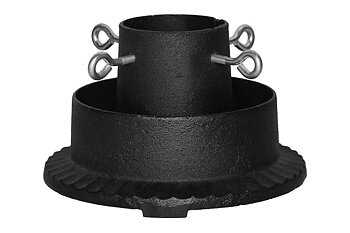 Julgransfot gjutjärn svart 25 cm
