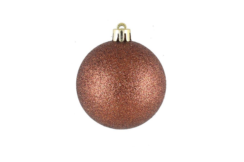 Julgranskulor 6 cm 9 st. brun mix - 2