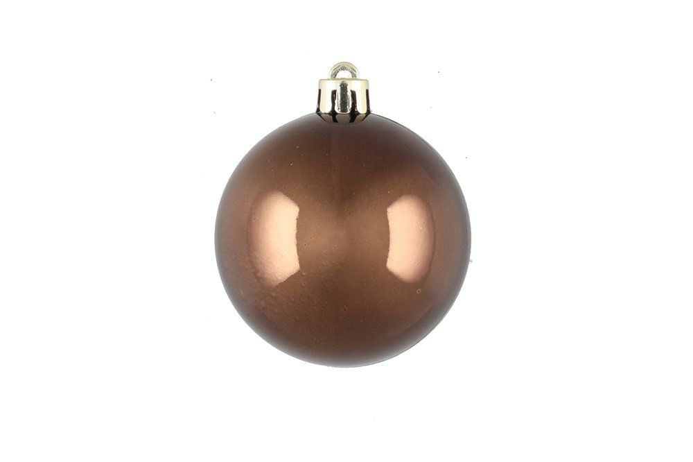 Julgranskulor 6 cm 9 st. brun mix - 3