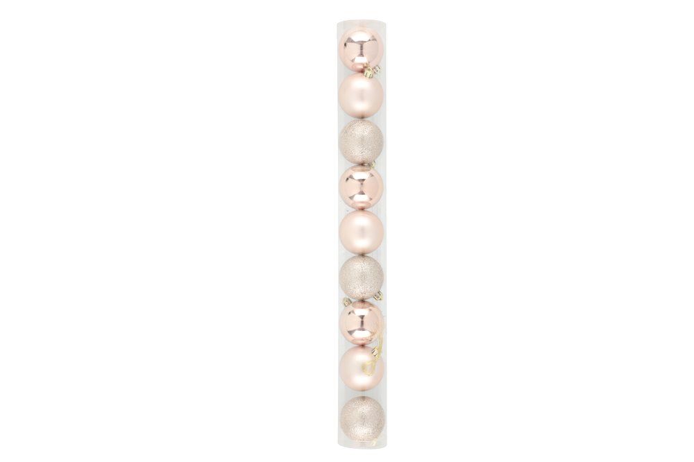 Julgranskulor 6 cm 9 st. champagnemix - 3