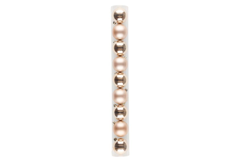 Julgranskulor 6 cm 9 st. champagnemix - 2