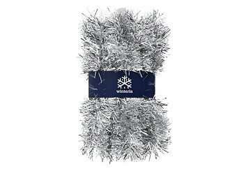 Julgransglitter silver 4 m