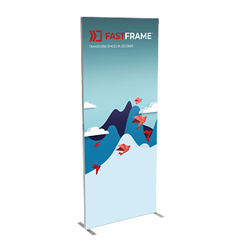 FastFrame™ Displaysystem inkl. 2 textildukar L 100 x H 240 cm