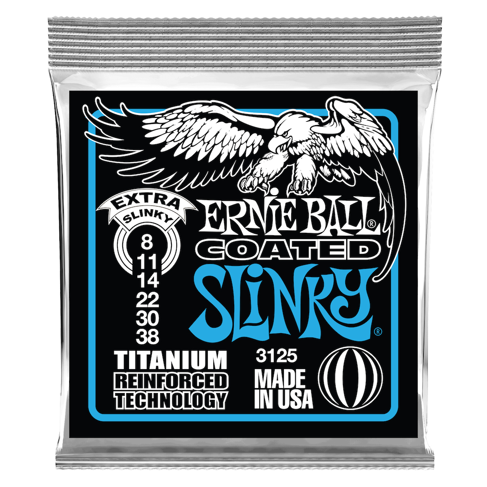 Ernie Ball EB-3125 Extra Slinky Coated Titanium 008-038