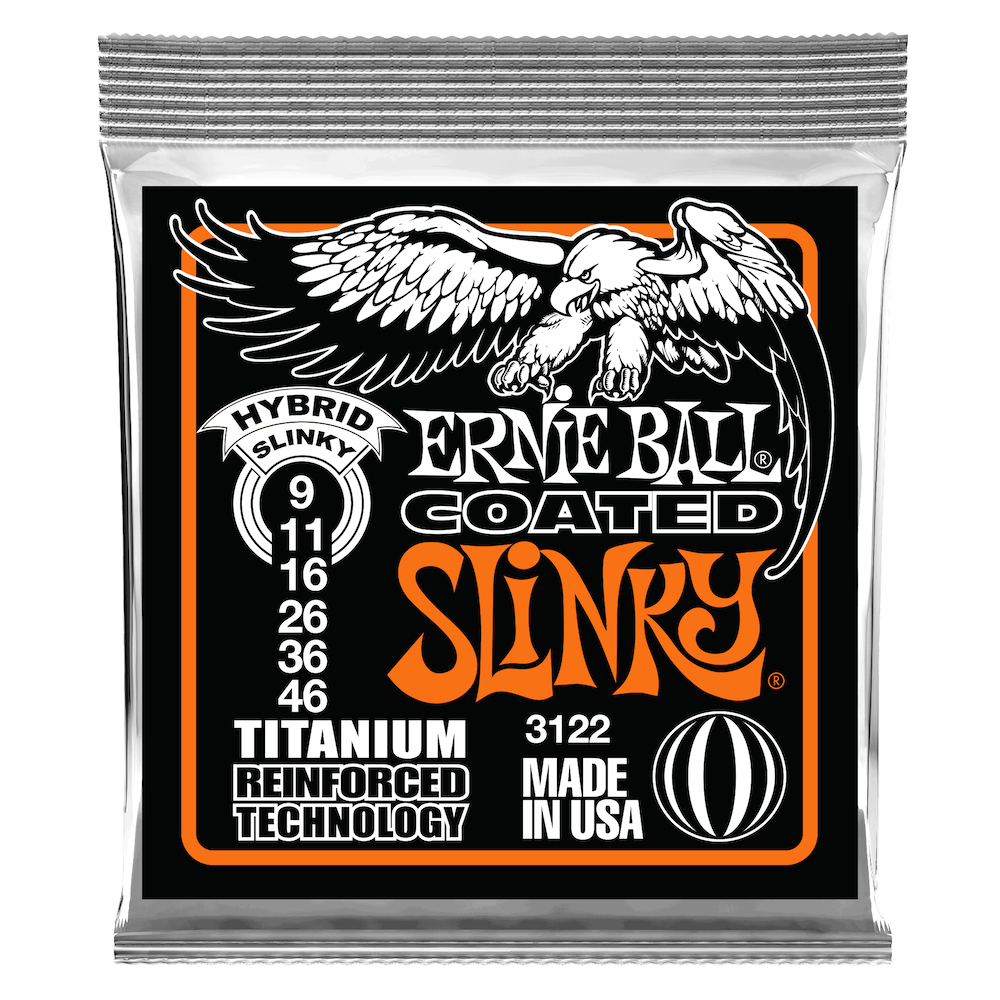 Ernie Ball EB-3122 Hybrid Slinky Coated Titanium 009-046