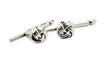Bröstknappar Silver Knot Studset