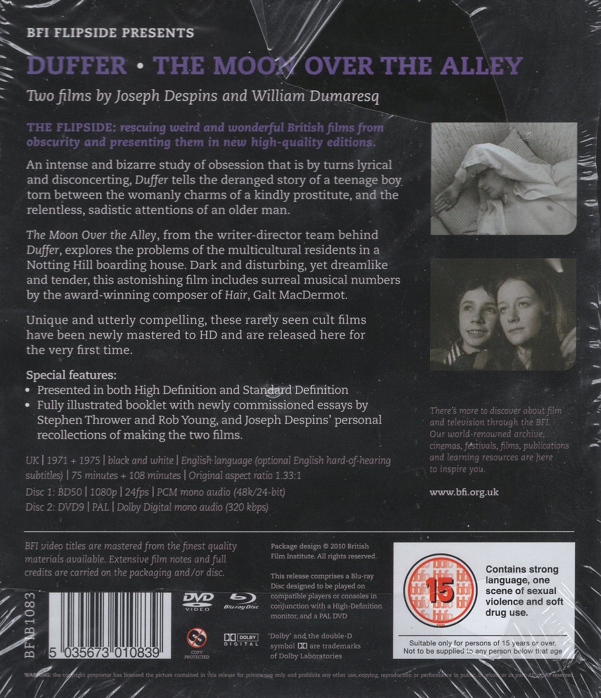 Duffer / The Moon Over the Valley (ej svensk text) (Blu-ray) - 2