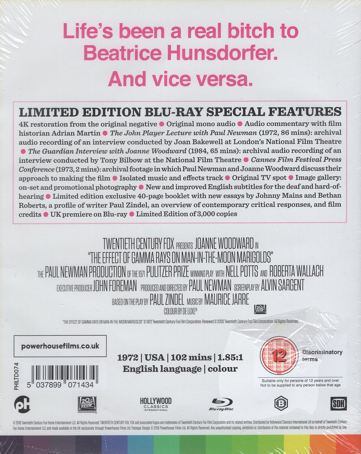 The Effect of Gamma Rays On Man-in-the-Moon Marigolds (Limited Edition) (ej svensk text) (Blu-ray) - 2