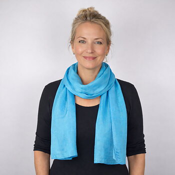 Turkos Sidenscarf Isa 