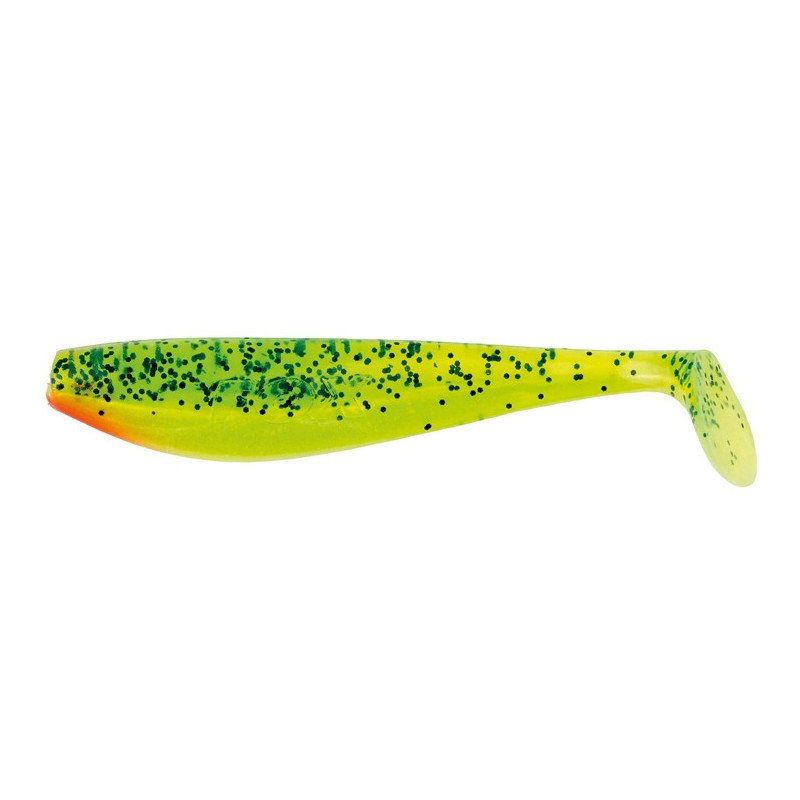 Fox Rage Zander Pro Shad 14cm UV Ultra är en jigg för stora gösar och gäddor. Gösjiggens färg: lemon tiger