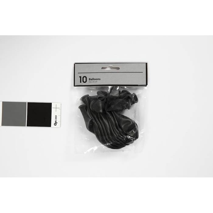 Ballonger rund svart 10/fp - 2