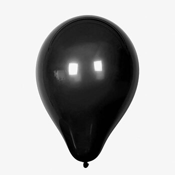 Ballonger rund svart 10/fp