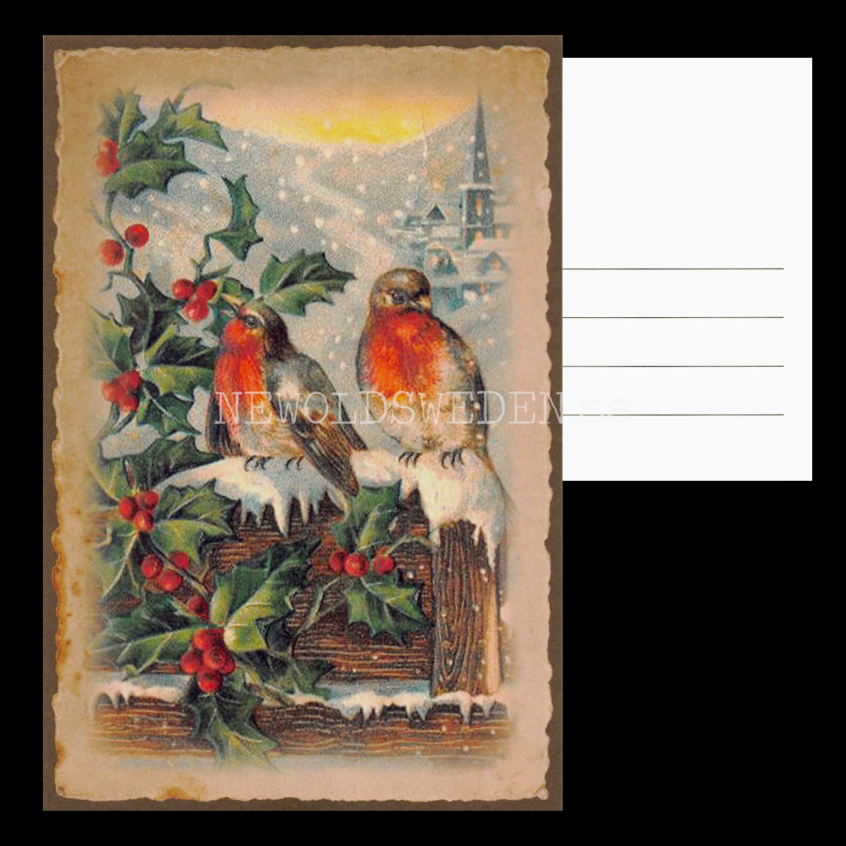 Julkort Vintage Vykort Nr: 426 - 10 x 15 cm - 437 - 3