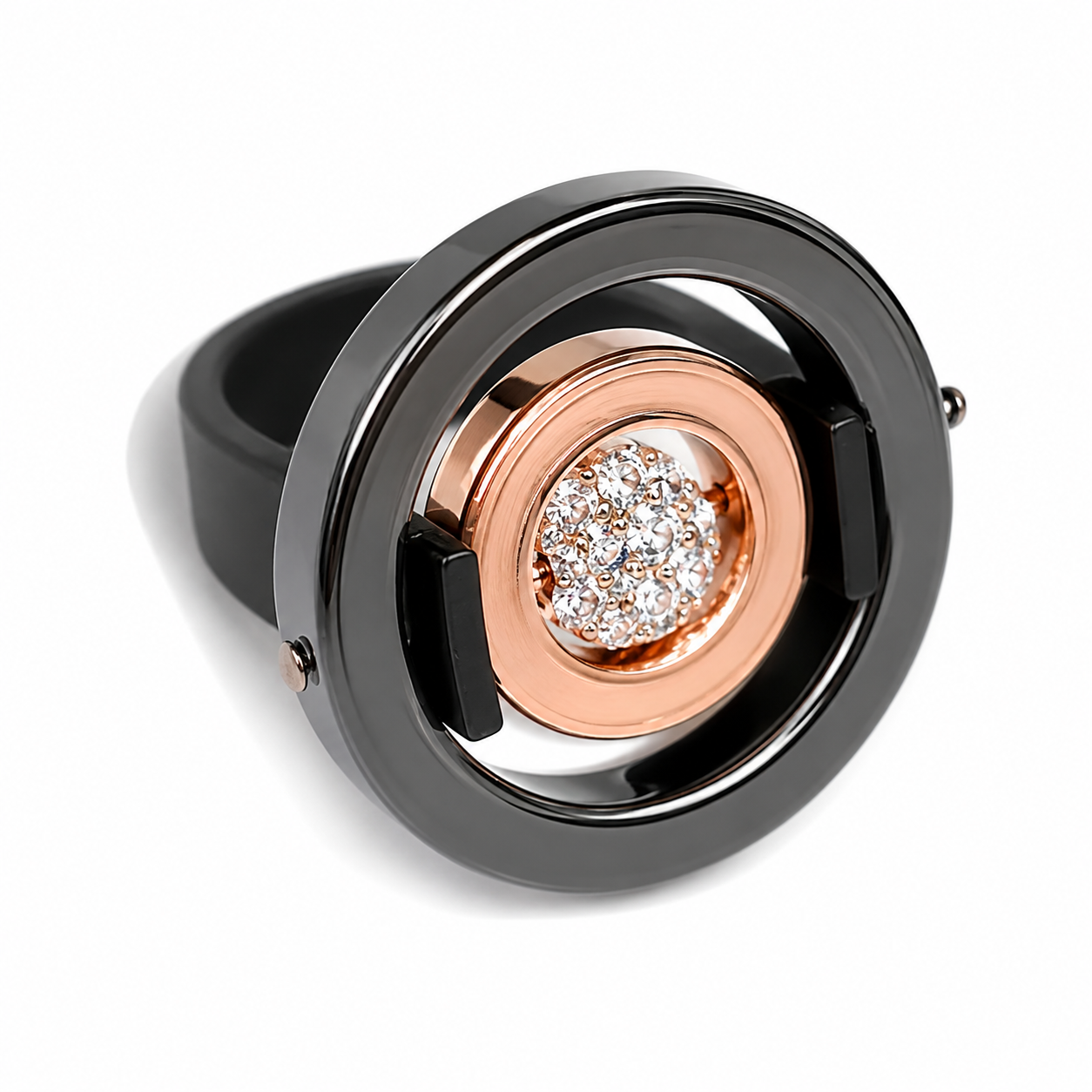 Ring Flora  rosé Hematit Swarovski