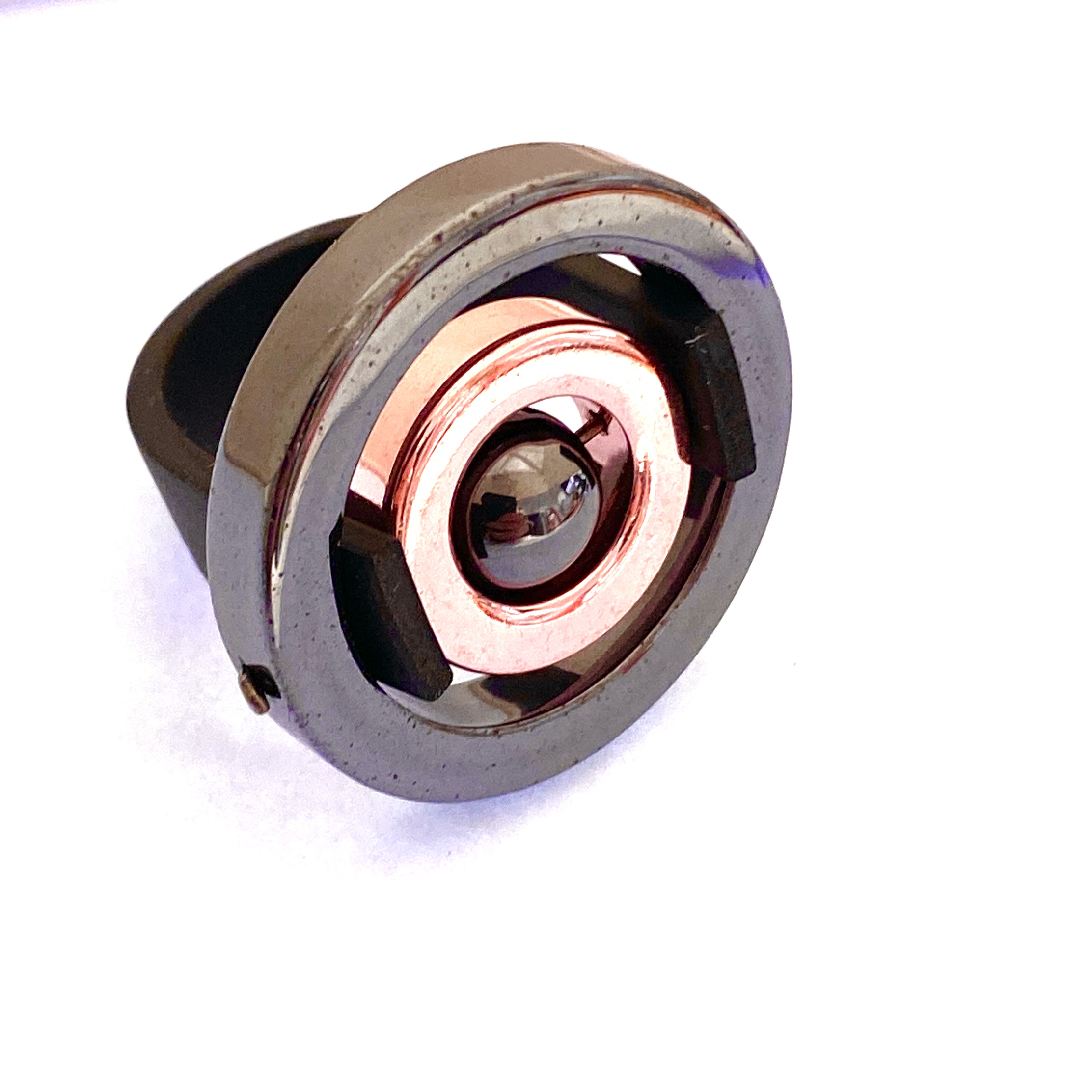Ring Flora rosegold Hematite