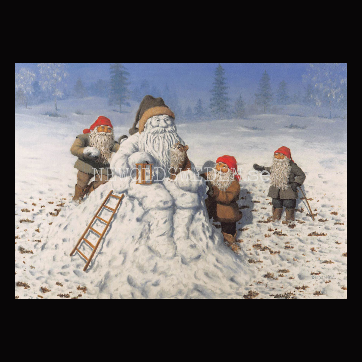 Snötomten Vykort 583 Jan Bergerlind  - 900