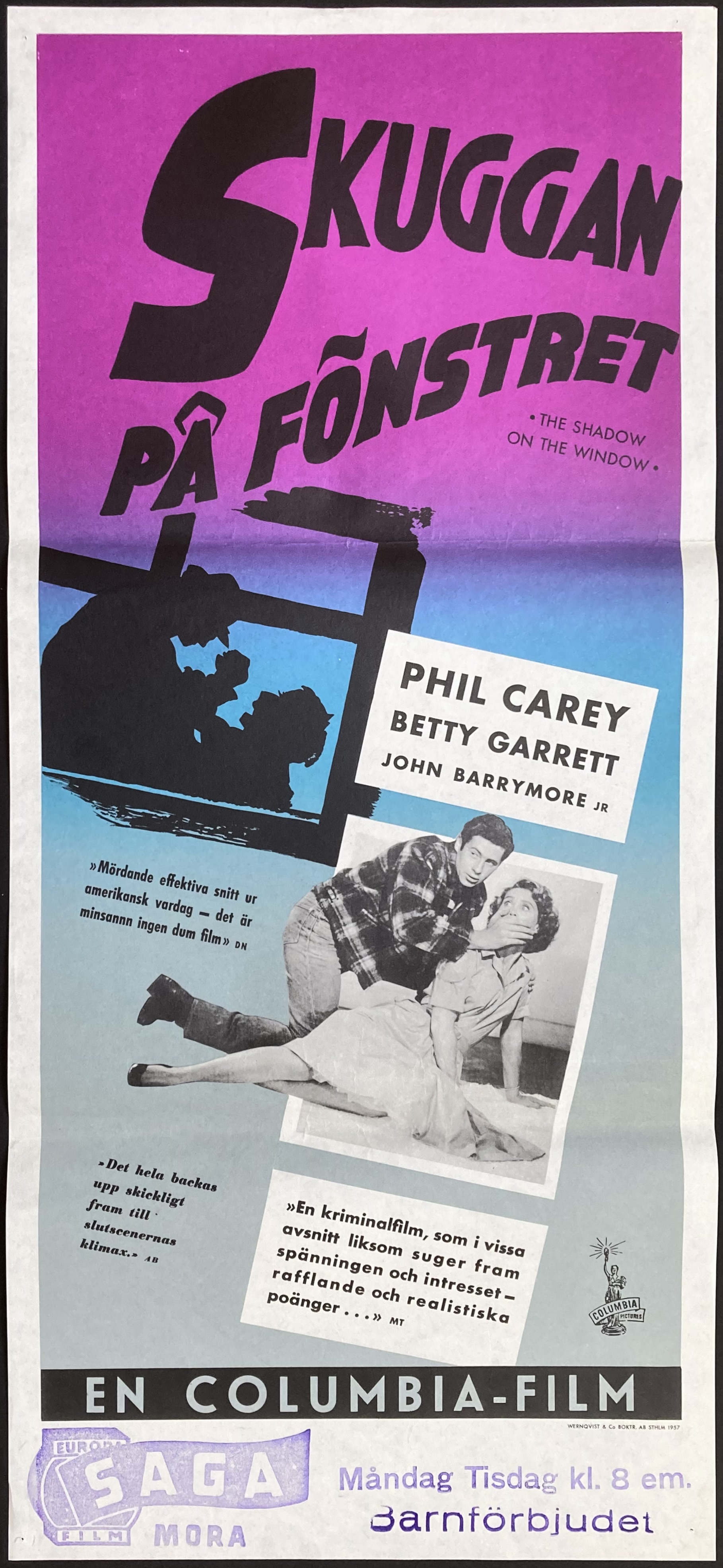 THE SHADOW ON THE WINDOW (1957)