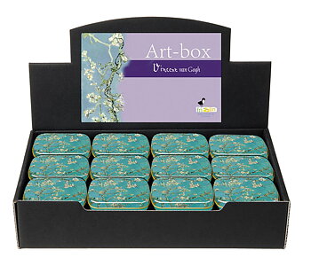 Art-boxes, Vincent Van Gogh, Mandelblommor, Bordsdisplay med 36 st., TEMA-produkt