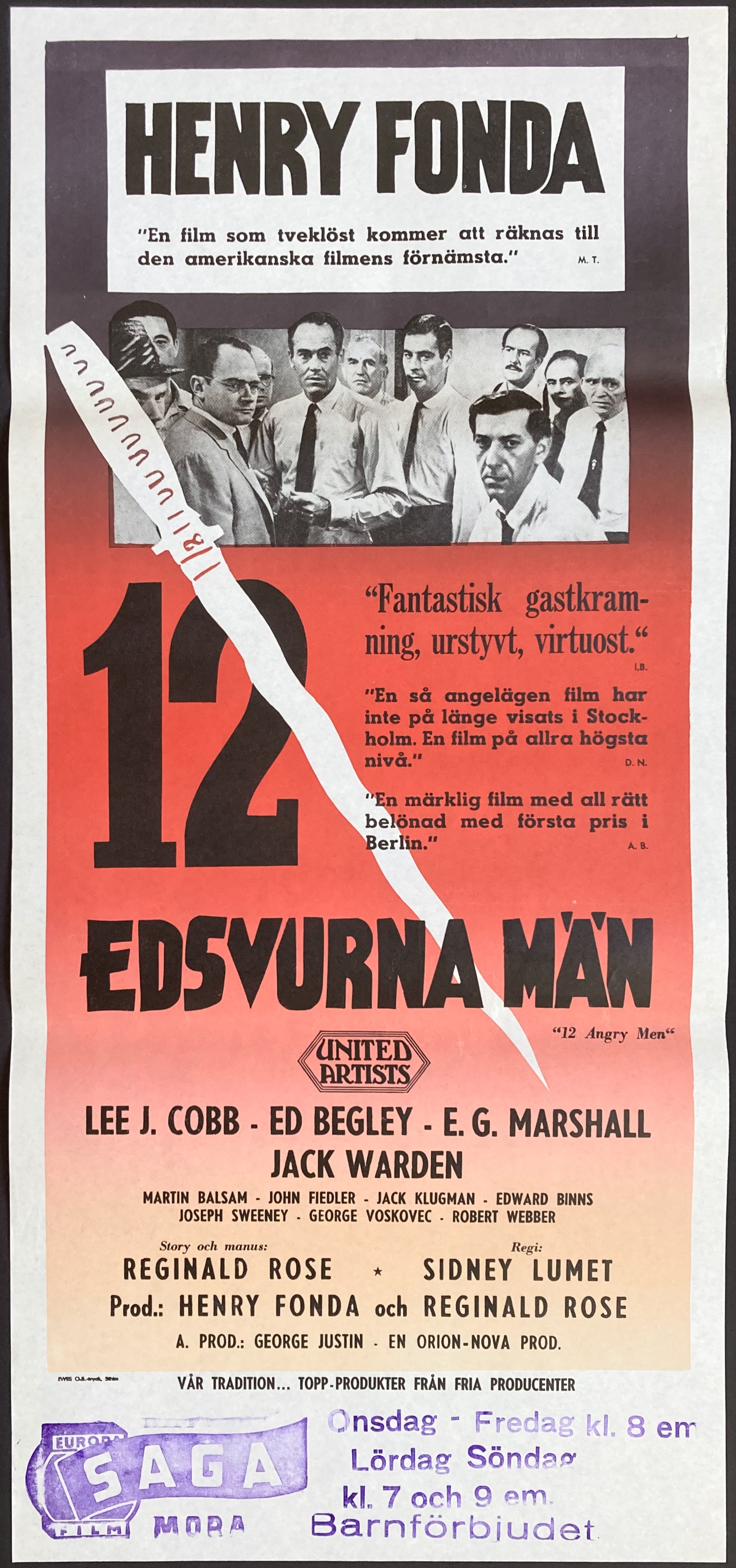 12 EDSVURNA MÄN (1957)