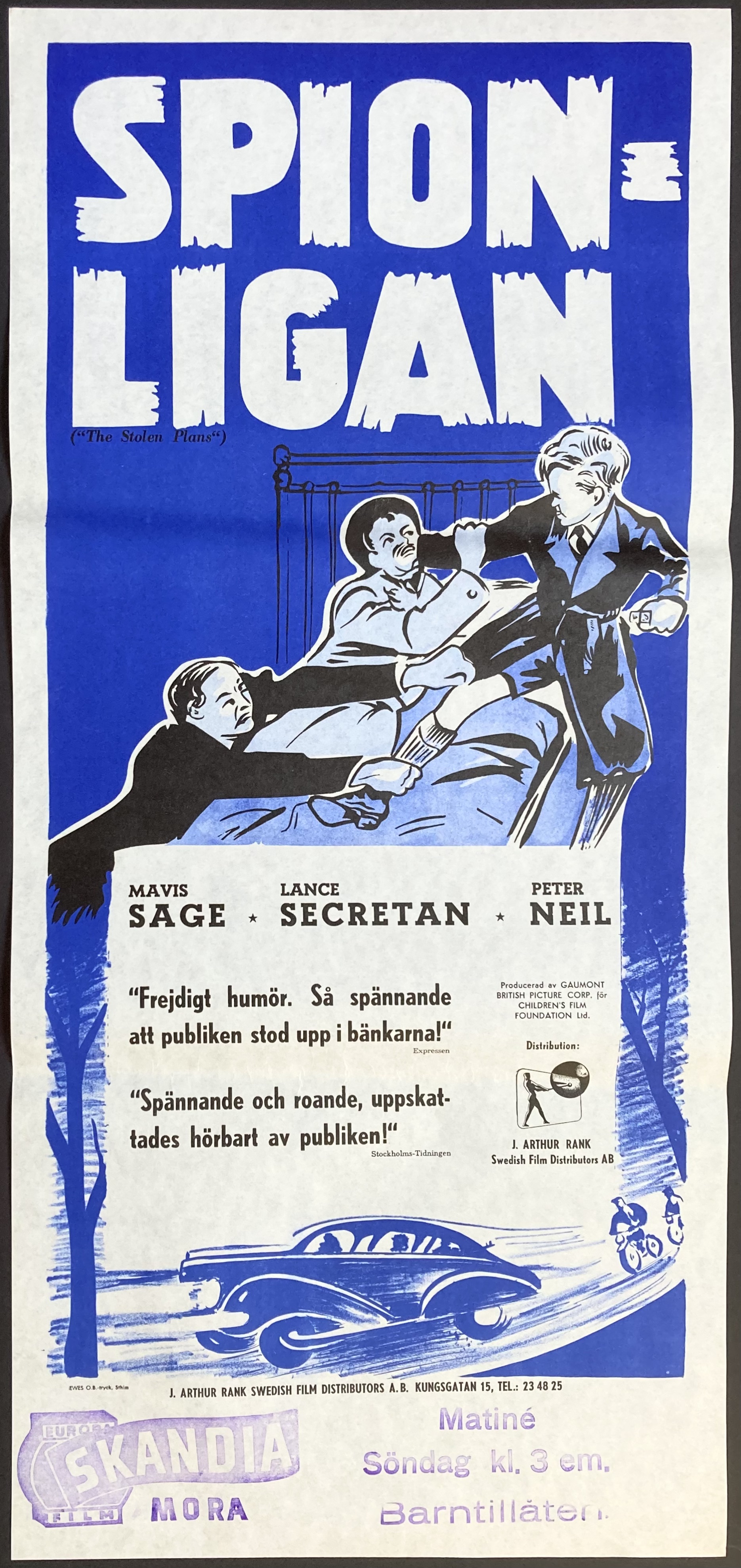 THE STOLEN PLANS (1952)