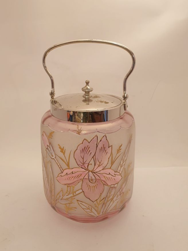 Kakburk glas jugend rosa iris metalllock