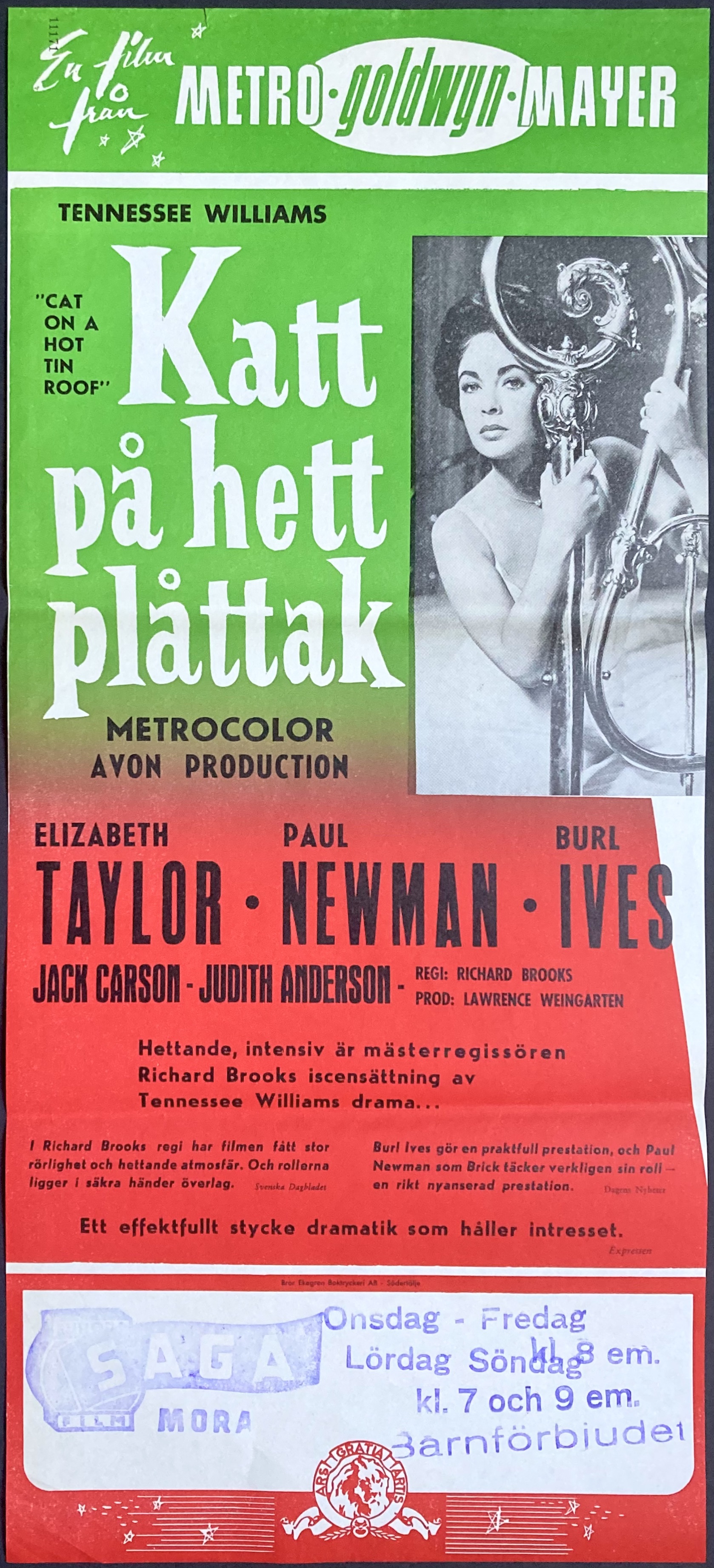 CAT ON A HOT TIN ROOF (1958)