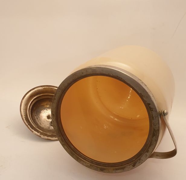 Kakburk glas 1890-tal metalllock - 3