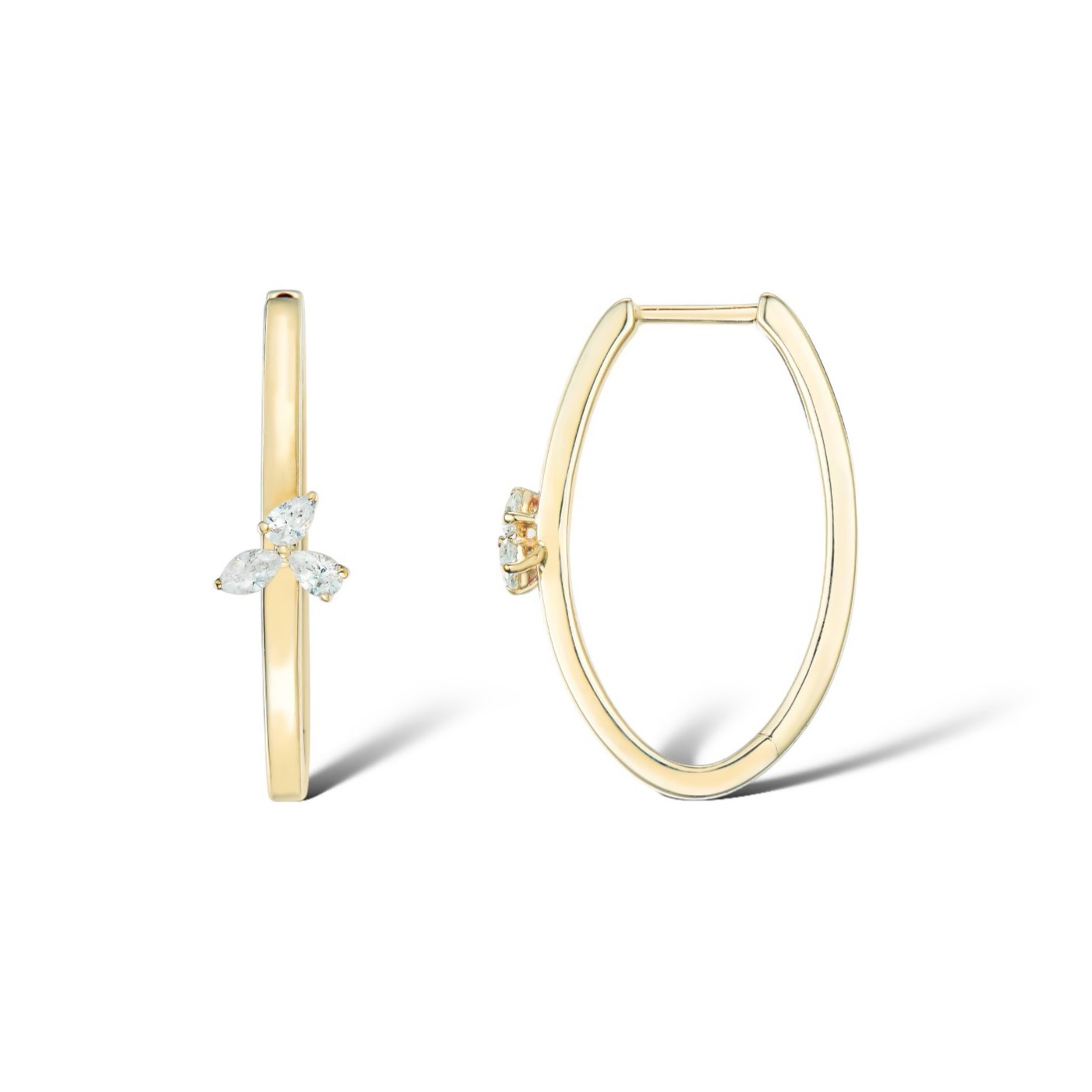 TRIO MARQUISE DROP DIAMOND EARRINGS
