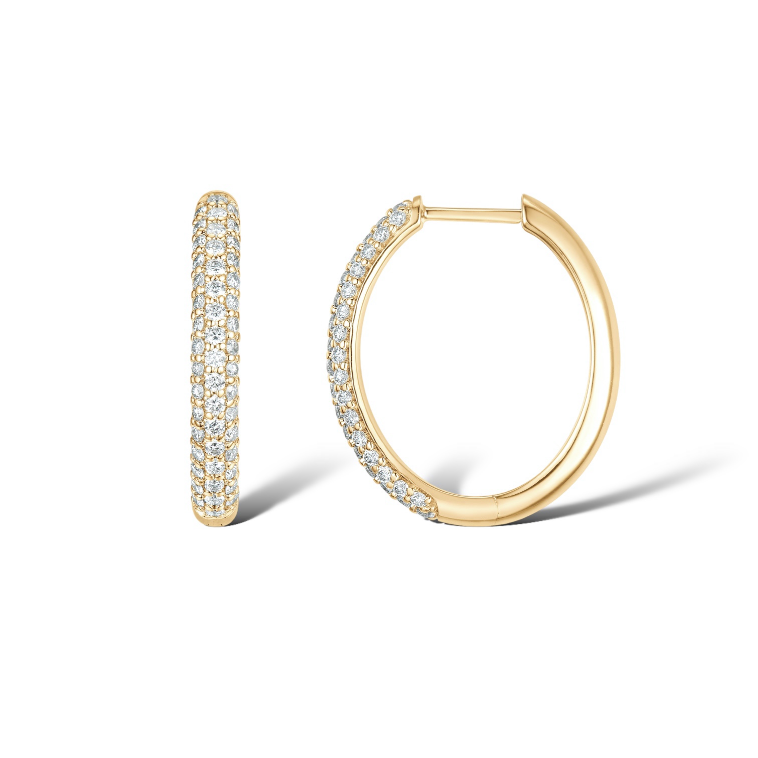 DIAMOND HOOPS PAVÉ LARGE - 2