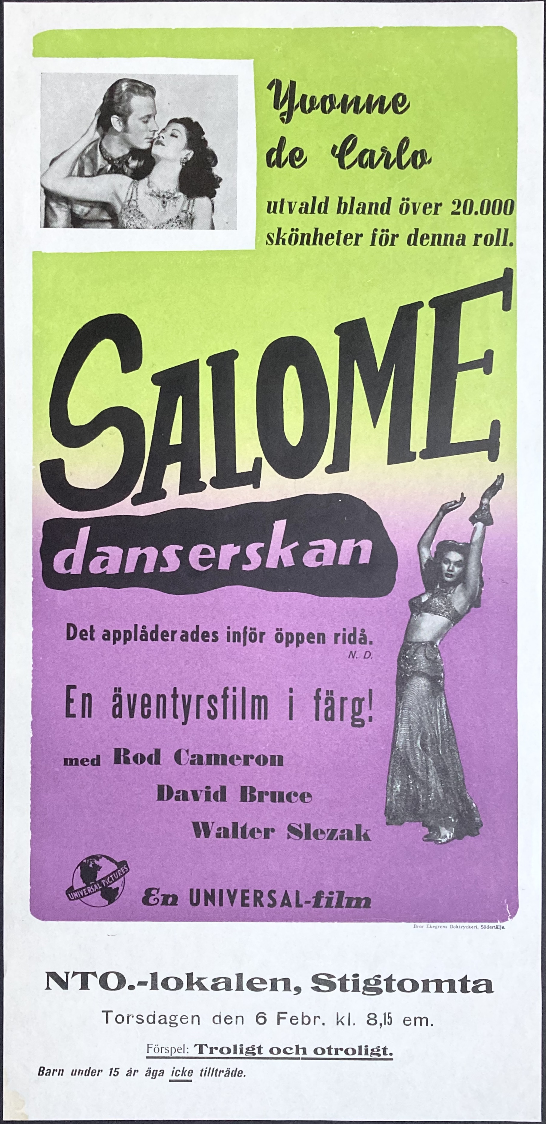 SALOME, WHERE SHE DANCED (1945)