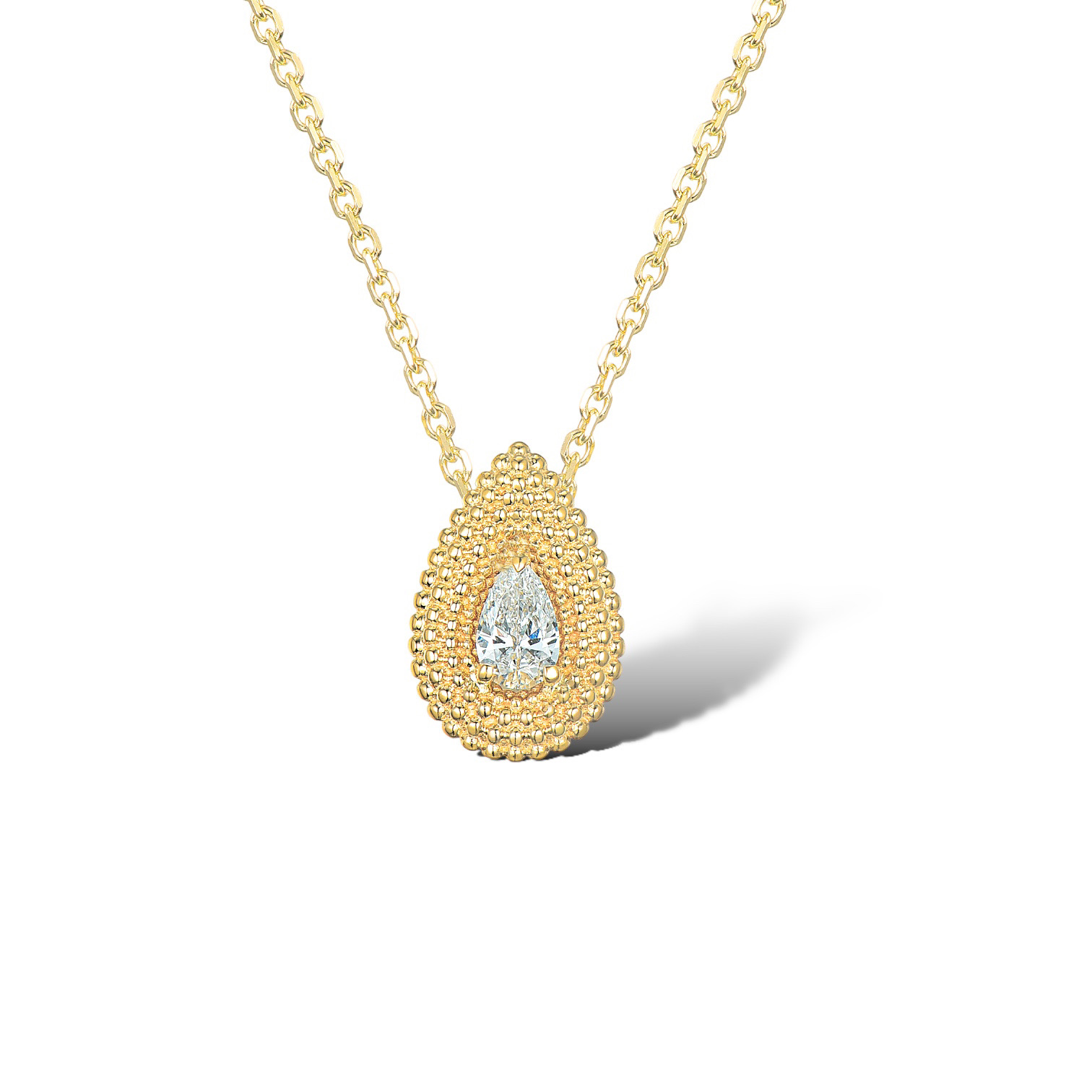 POMPOM DROP DIAMOND NECKLACE