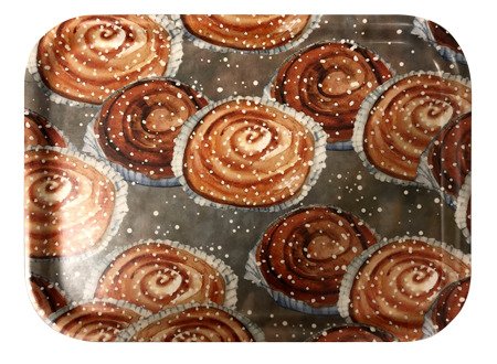 Bricka 20x27 cm Kanelbulle