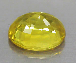 0.43 ct mycket tjusig oval naturlig gul safir ädelsten - 2