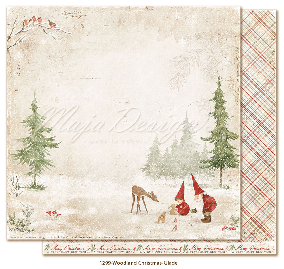 MD Woodland Christmas 1299 12x12  -Glade