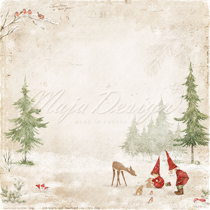MD Woodland Christmas 1299 12x12  -Glade - 2