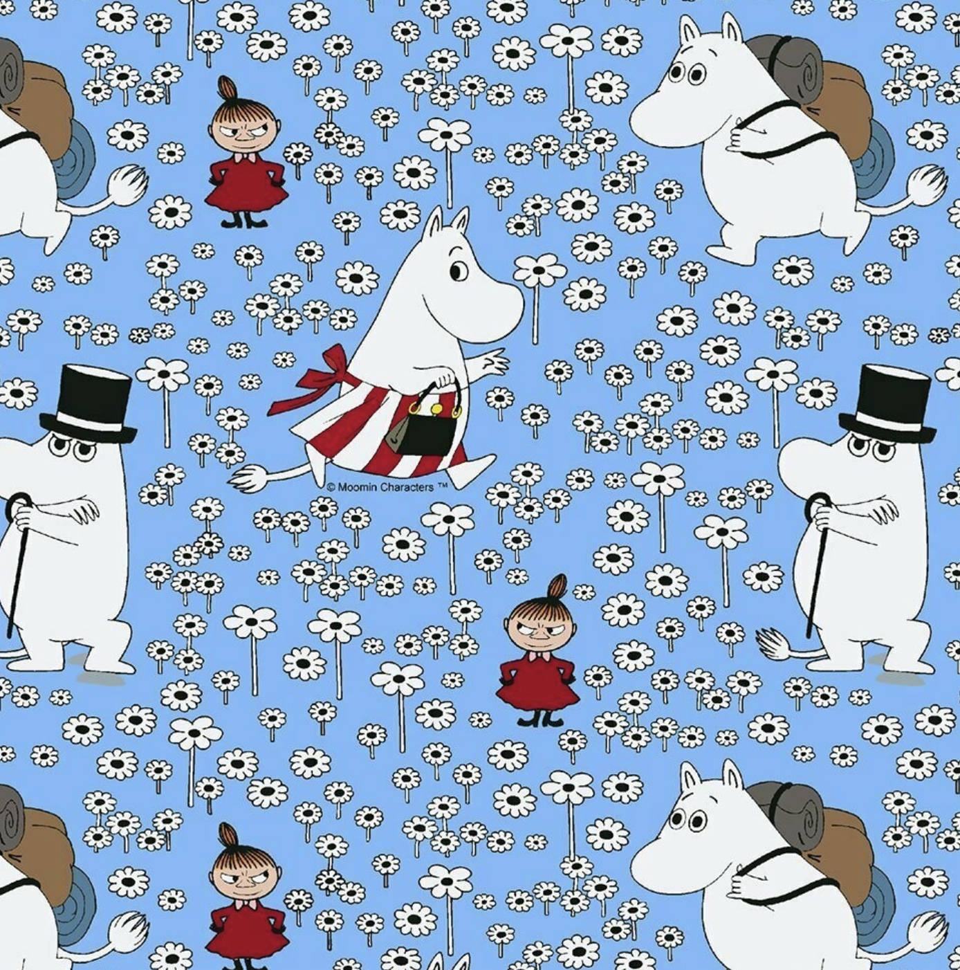 Mumin Sadelöverdrag till vuxen cykel - Pretty Blue - 4