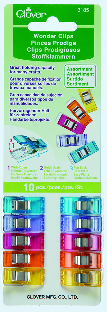 Wonder Clips - fem färger - 10 st
