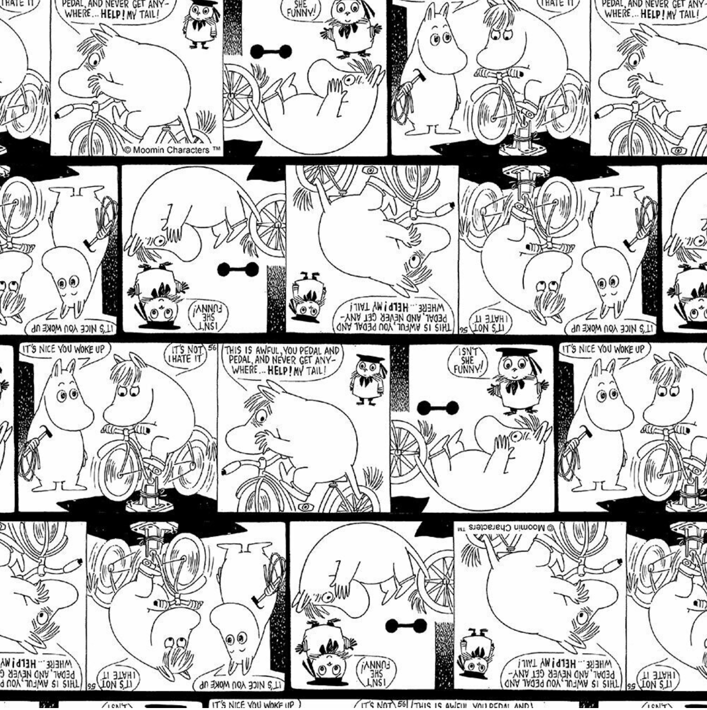 Mumin Sadelöverdrag till vuxen cykel - Moomin Comic - 4