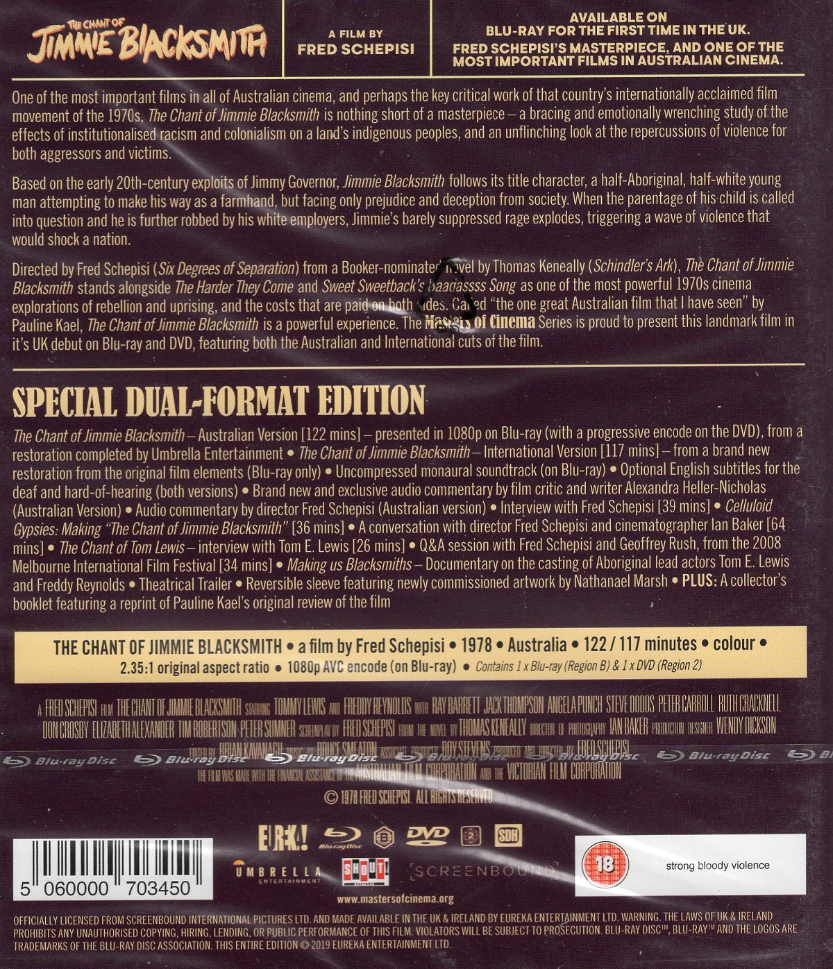 The Chant of Jimmie Blacksmith (ej svensk text) (Blu-ray + DVD) - 2