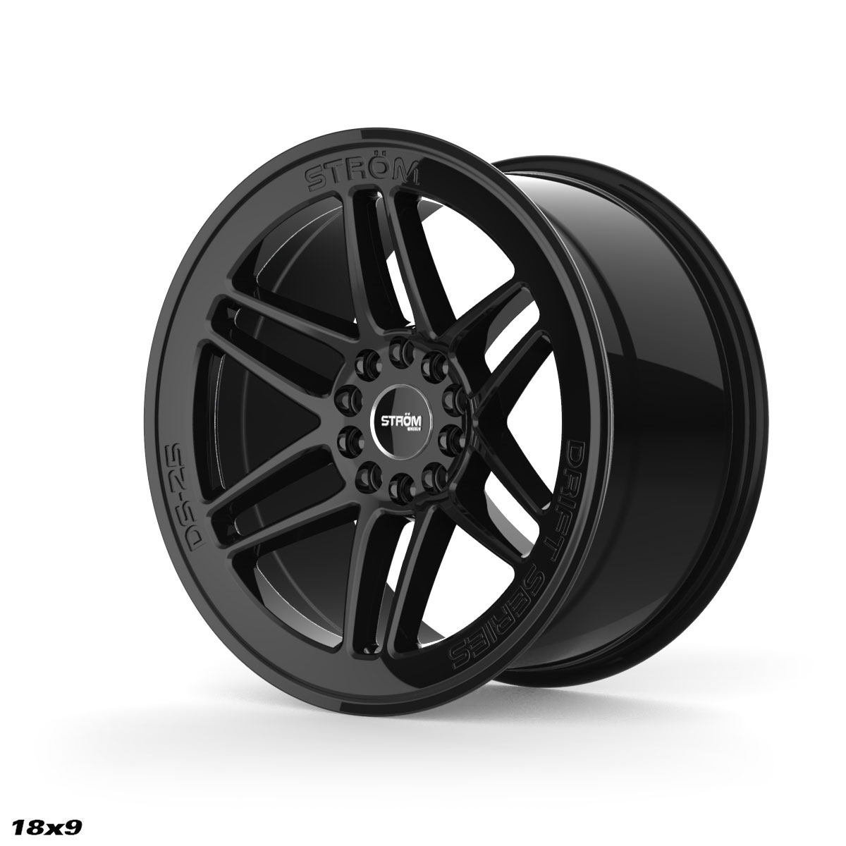 18" Ström DS-25 Gloss black 5x114,3 5x120