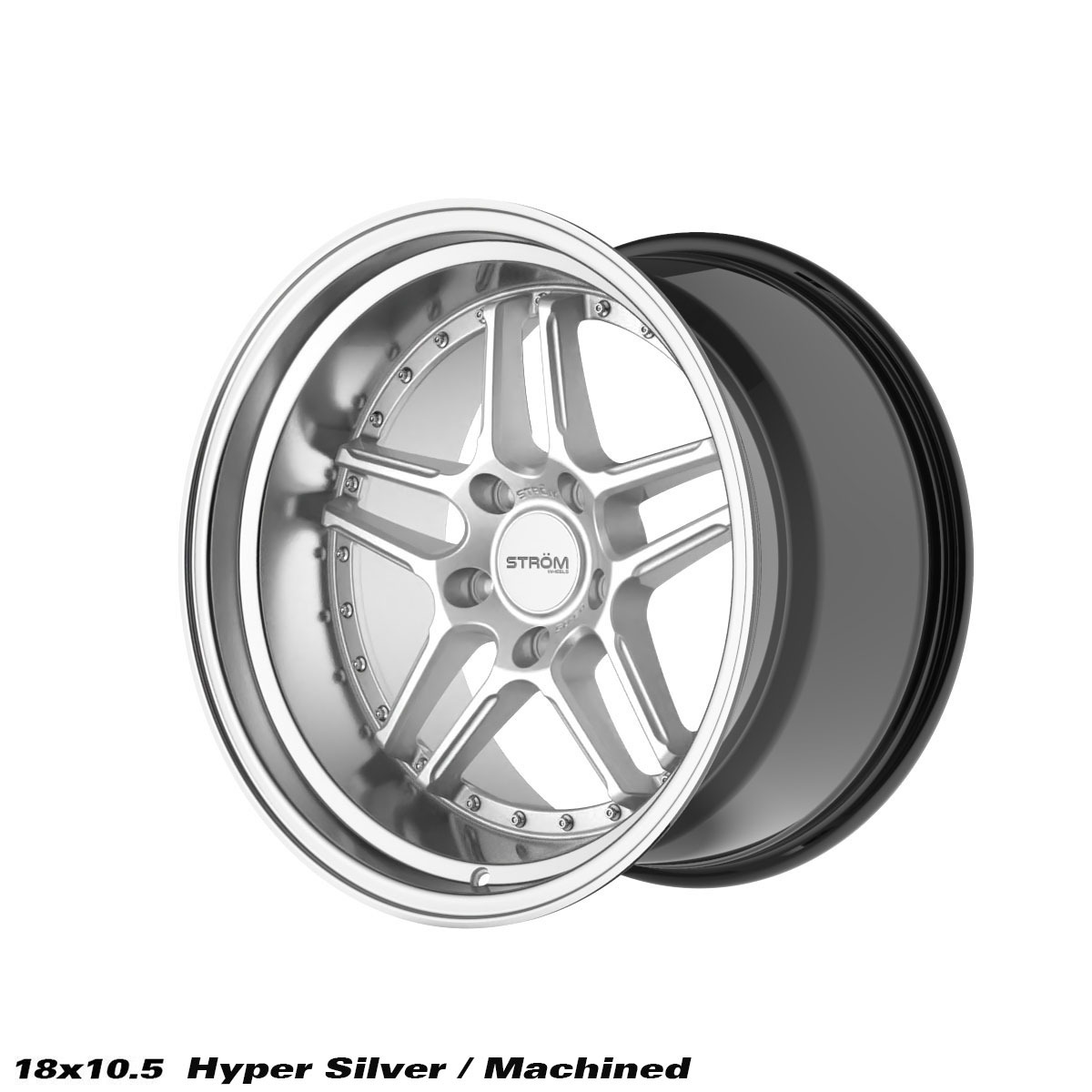 18" Ström DS-05 Hyper silver/pol 5x114,3  - 3
