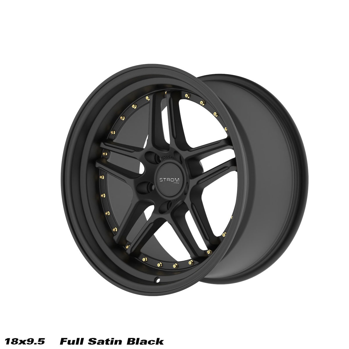 18" Ström DS-05 Satin black 5x114,3  - 2