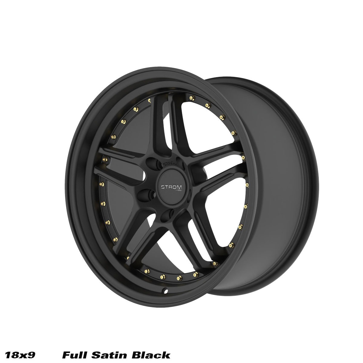 18" Ström DS-05 Satin black 5x114,3 