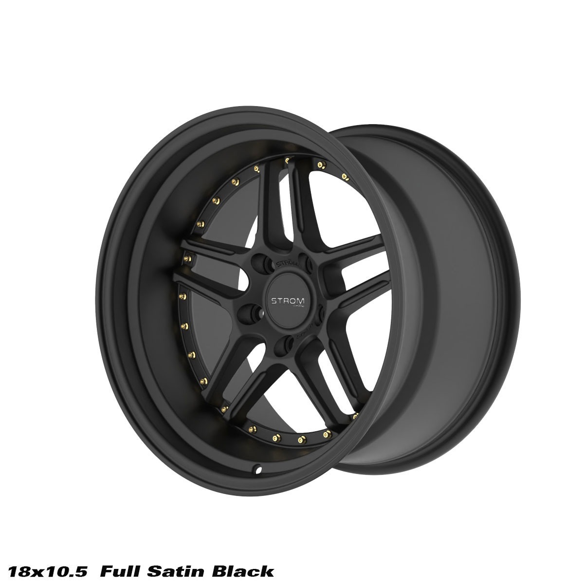 18" Ström DS-05 Satin black 5x114,3  - 3