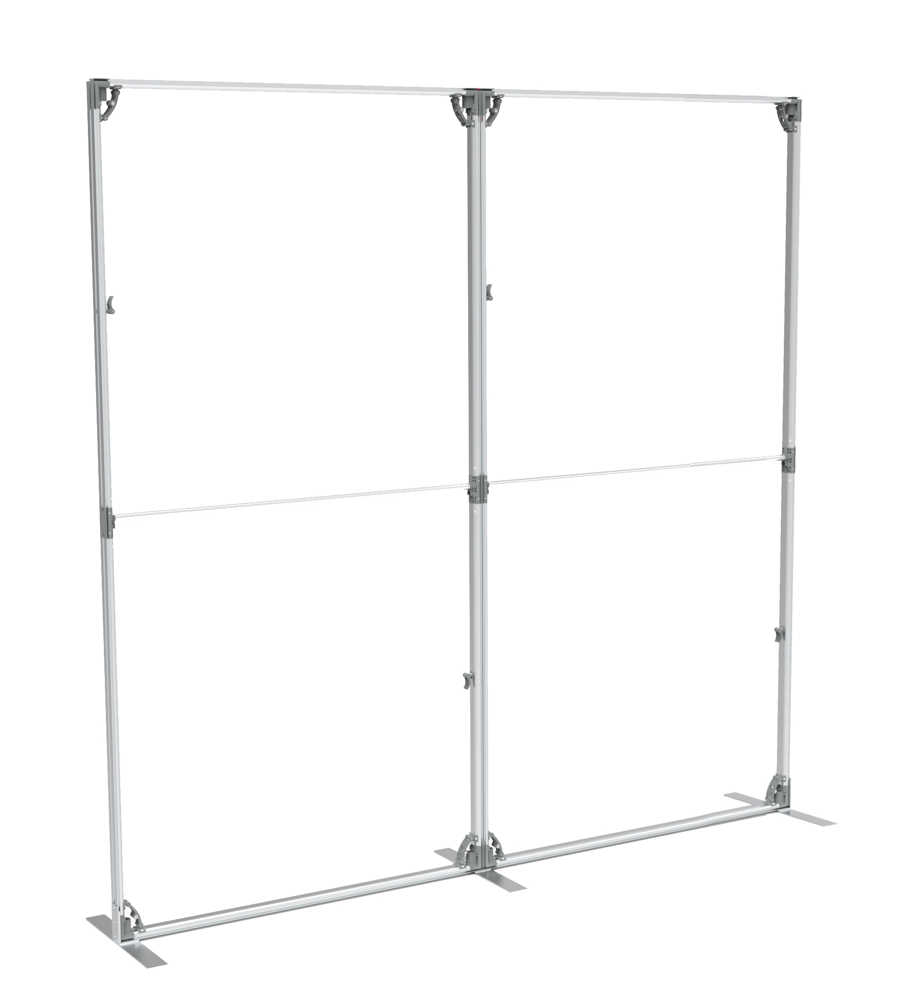 FastFrame™ Displaysystem Backwall Kit inkl. 2 ramar och 6 textildukar 2 x L 100 x H 200 cm - 2